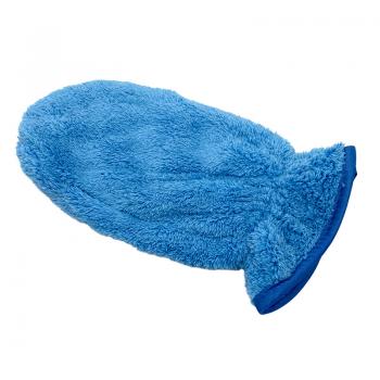 Bambus Reinigungshandschuh, blau