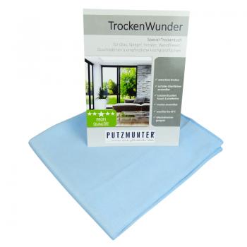 Das Trockenwunder Microfaser Glas-& Poliertuch 50x70cm blau