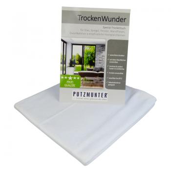 Das Trockenwunder Microfaser Glas-& Poliertuch 50x70cm weiss
