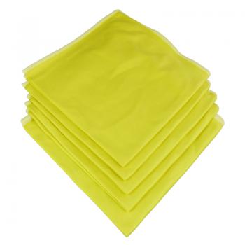 Das Trockenwunder Microfaser Glas-& Poliertuch 5er SET 40x40cm gelb