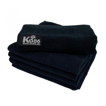 Ko86 Allround Microfasertuch schwarz 30x30cm 5er Set 300GSM