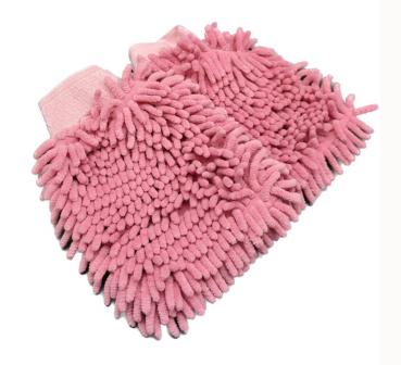 Korallen Handschuh, rose, 2 tlg. Set