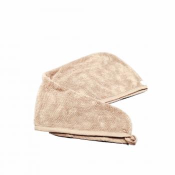 Microfaser Haarturban - creme - Perfekter Halt-ohne zu verrutschen