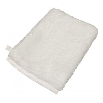 Microfaser Waschhandschuh in Teddy-Plüsch-Qualität weiss