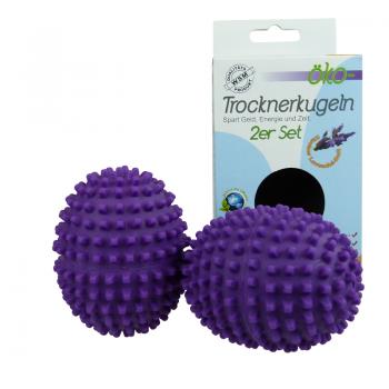 Öko Trocknerkugeln 2er Set mit Duft Lavendel
