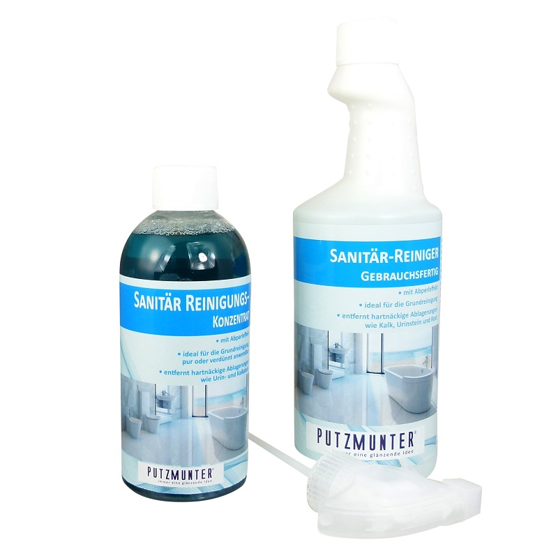 PUTZMUNTER Sanitär Reiniger-Konzentrat 500ml + 750ml gebrauchsfertig