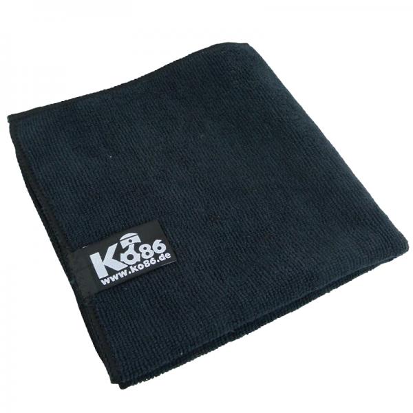 Ko86 Allround Microfasertuch schwarz 40x40cm 10er Set 300GSM