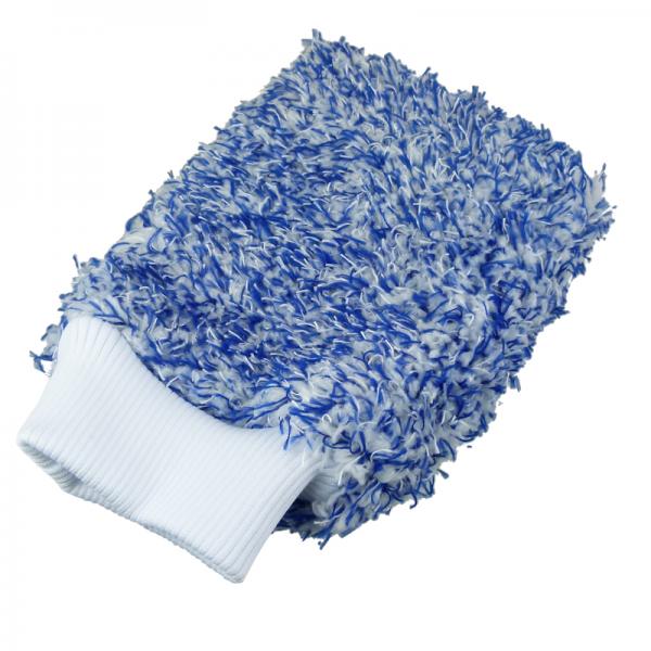 Ko86 Autowaschhandschuh mit Gleitfasern blau/weiß
