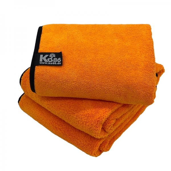 Ko86 Orange XXL Trockentuch 85x60cm 3er Set 550GSM